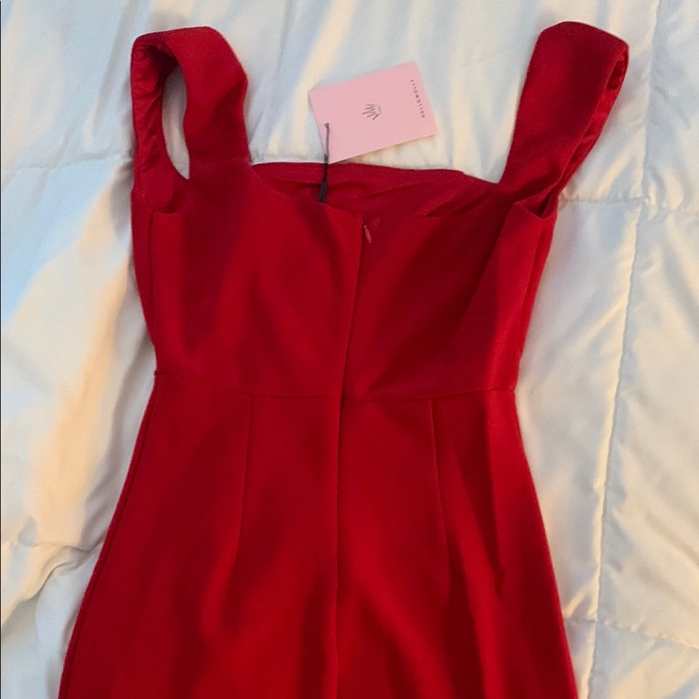Red party / dance dress - Picture 3 of 3